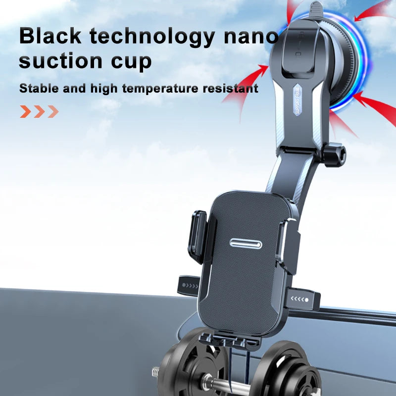 Support Téléphone Voiture Universel – Tableau de Bord & Pare-brise