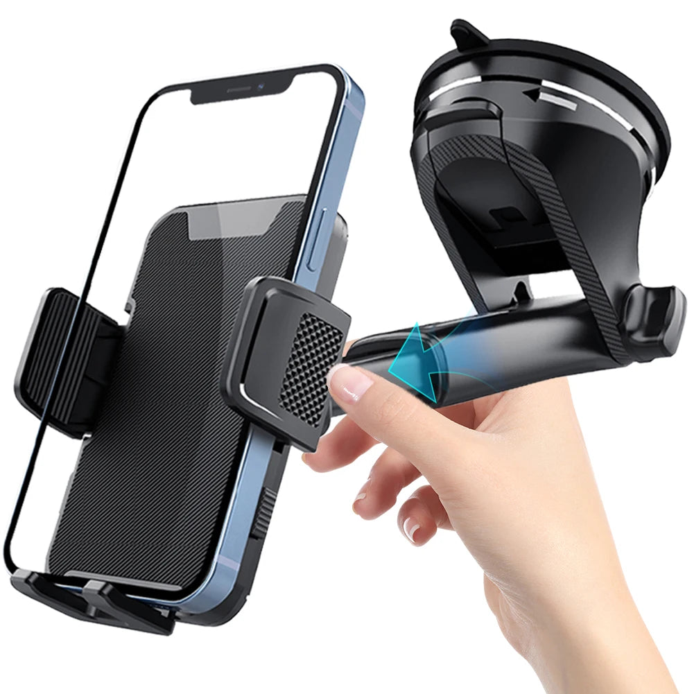 Support de téléphone pour voiture Gravity Sucker 360 °   Support de téléphone portable universel pour tableau de bord rotatif, pour camions, camping-car, véhicules