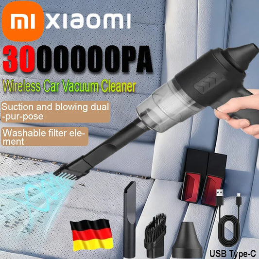 Xiaomi – aspirateur de voiture sans fil 3000000PA, 120W, puissant, Portable, pour la maison et l'automobile, léger, Rechargeable