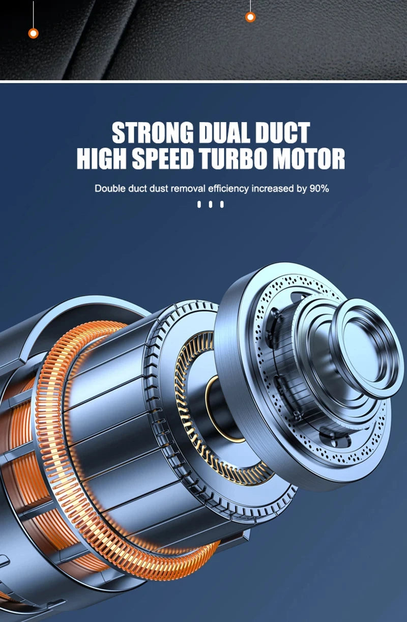 Xiaomi – aspirateur de voiture sans fil 3000000PA, 120W, puissant, Portable, pour la maison et l'automobile, léger, Rechargeable