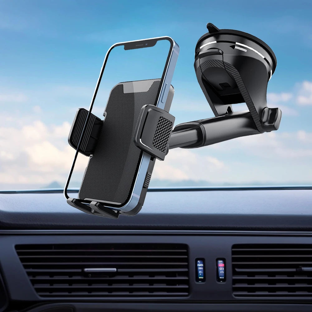 Support de téléphone pour voiture Gravity Sucker 360 °   Support de téléphone portable universel pour tableau de bord rotatif, pour camions, camping-car, véhicules