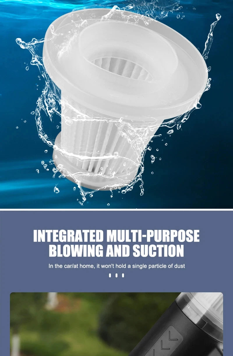 Xiaomi – aspirateur de voiture sans fil 3000000PA, 120W, puissant, Portable, pour la maison et l'automobile, léger, Rechargeable